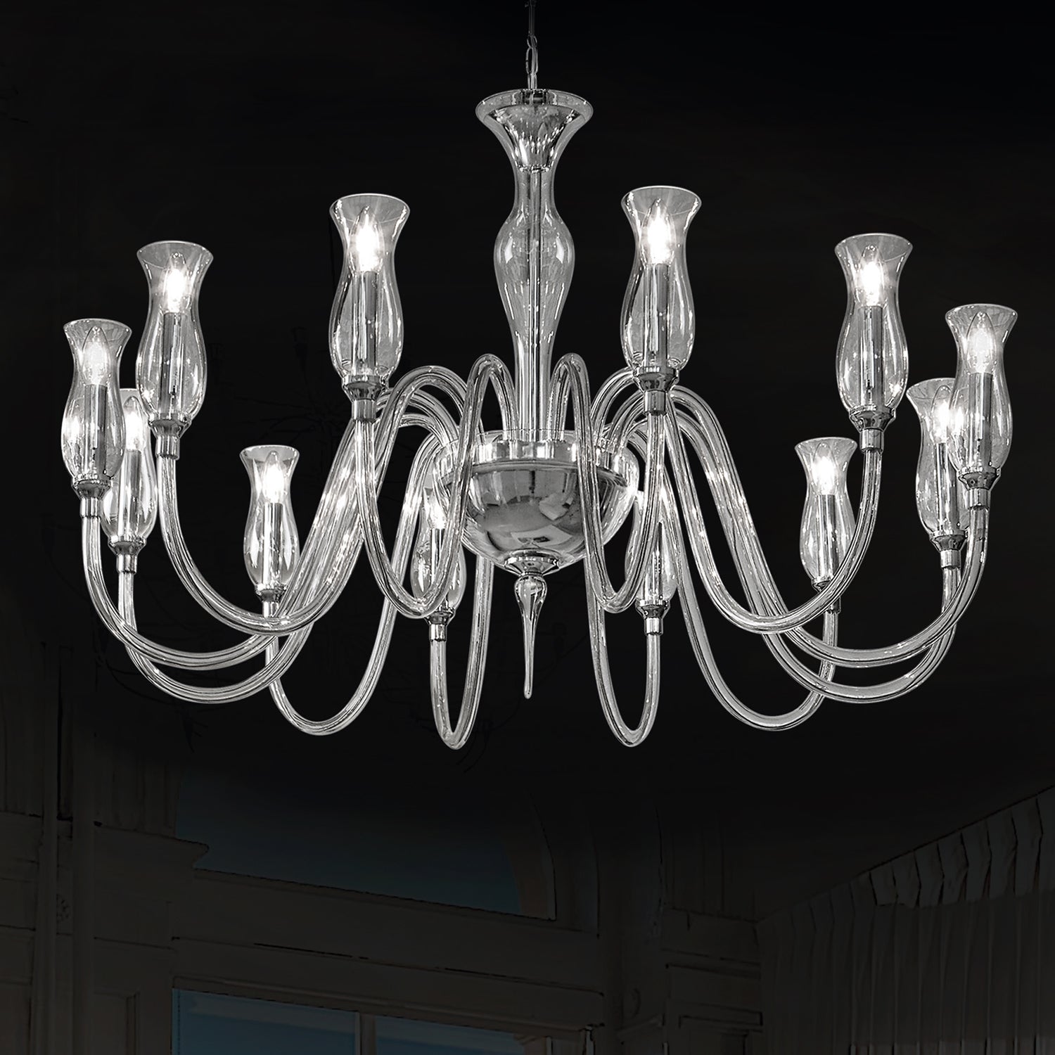 TEODATO CHANDELIERS MURANO GLASS