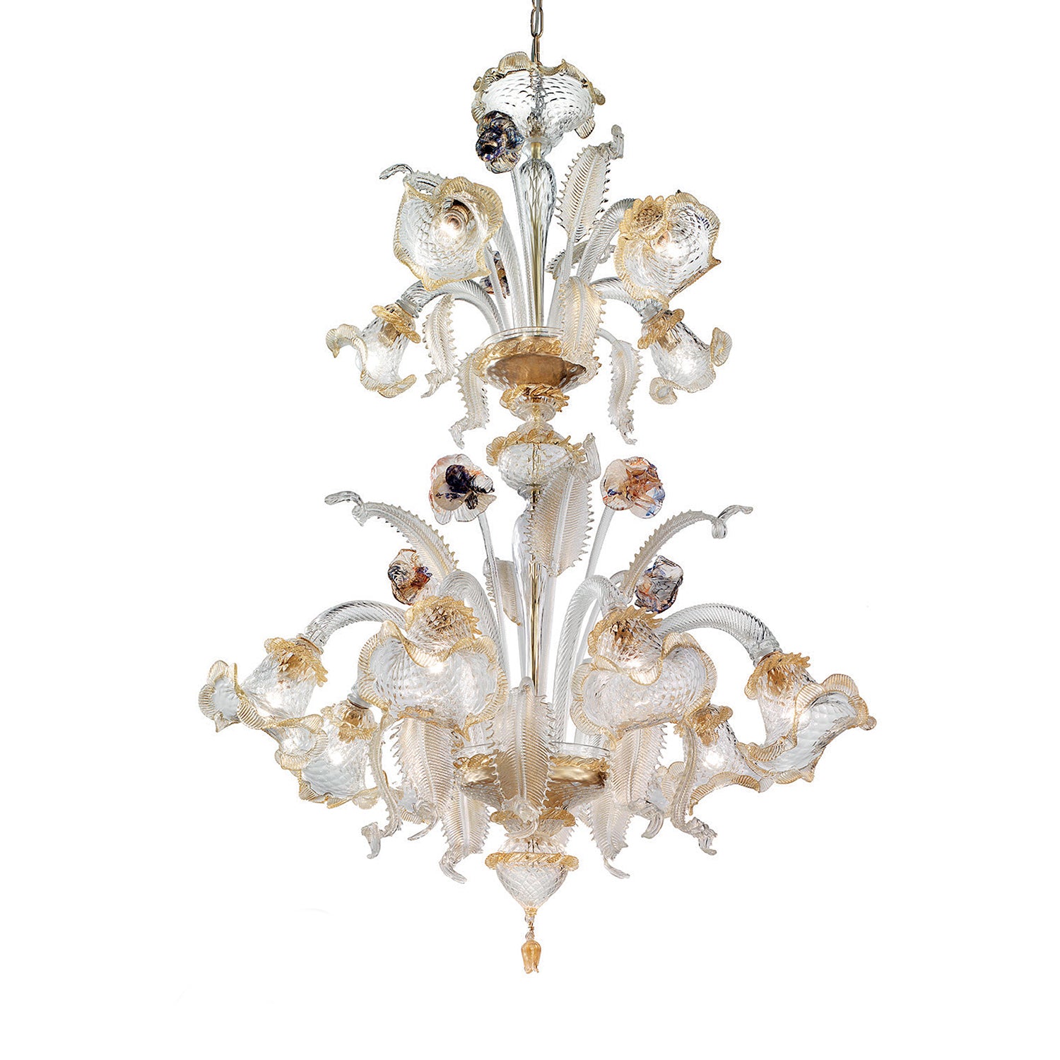 GEPPA CHANDELIER MURANO GLASS - Italian Concept