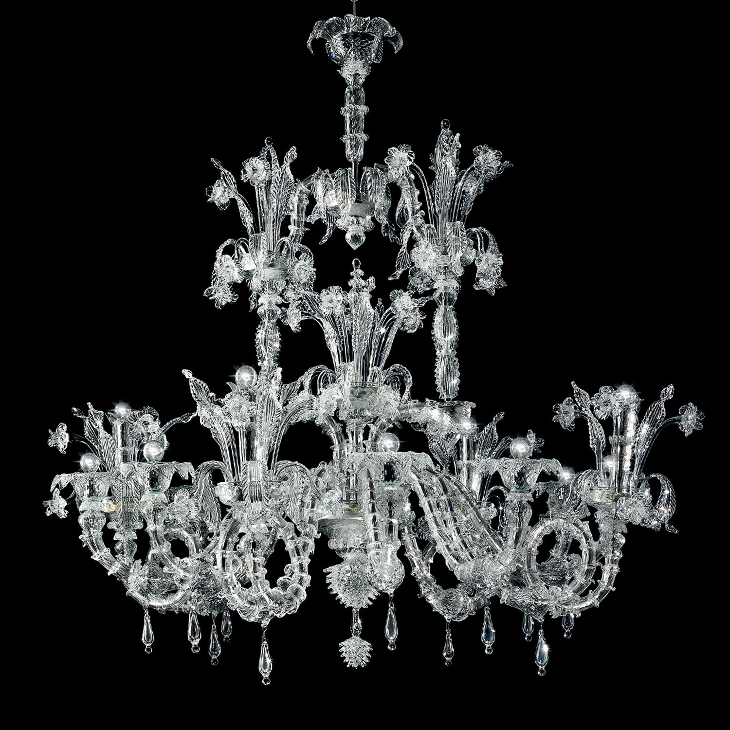 BERLINER CHANDELIER MURANO GLAS - Italian Concept