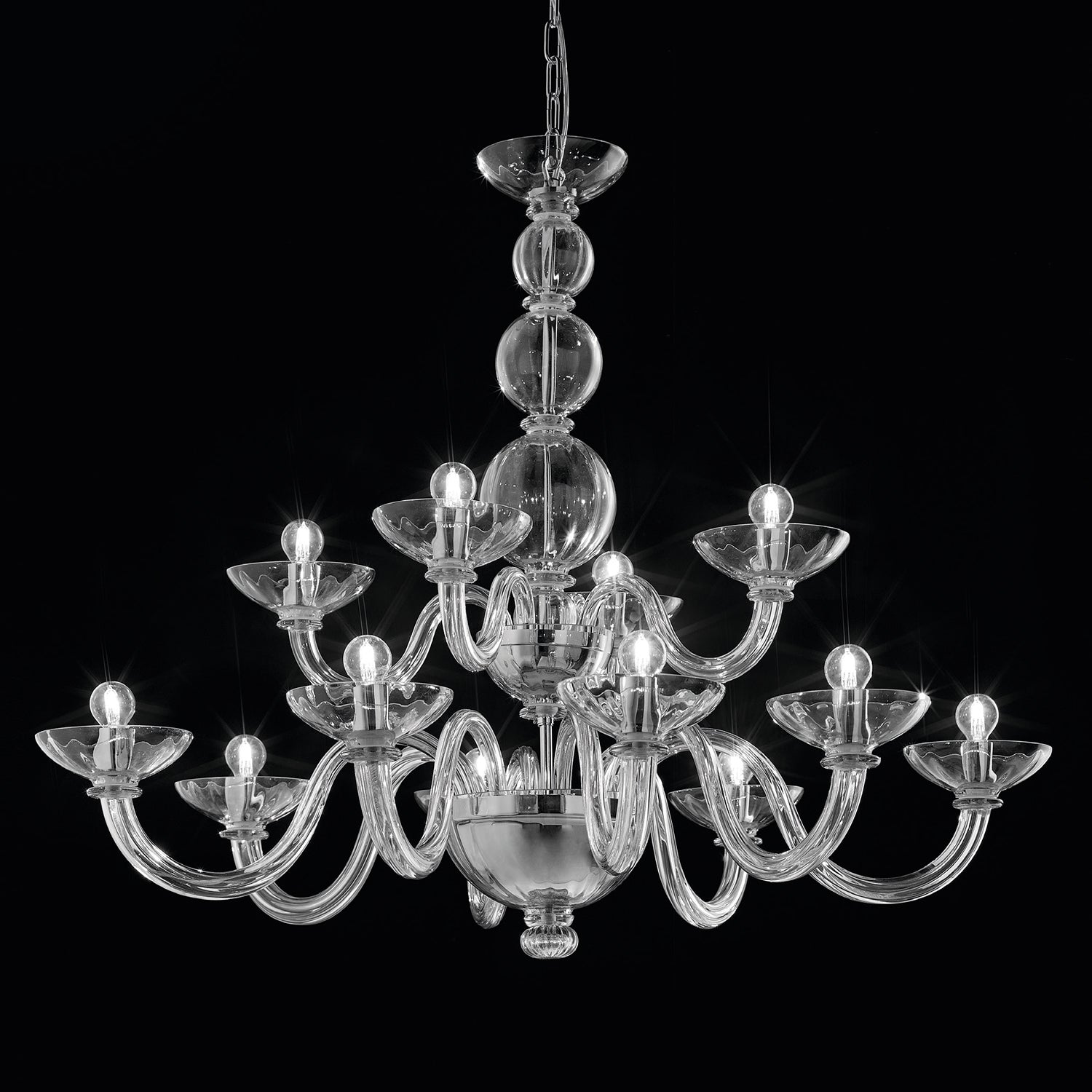 CANDIANO CHANDELIER MURANO GLASS - Italian Concept