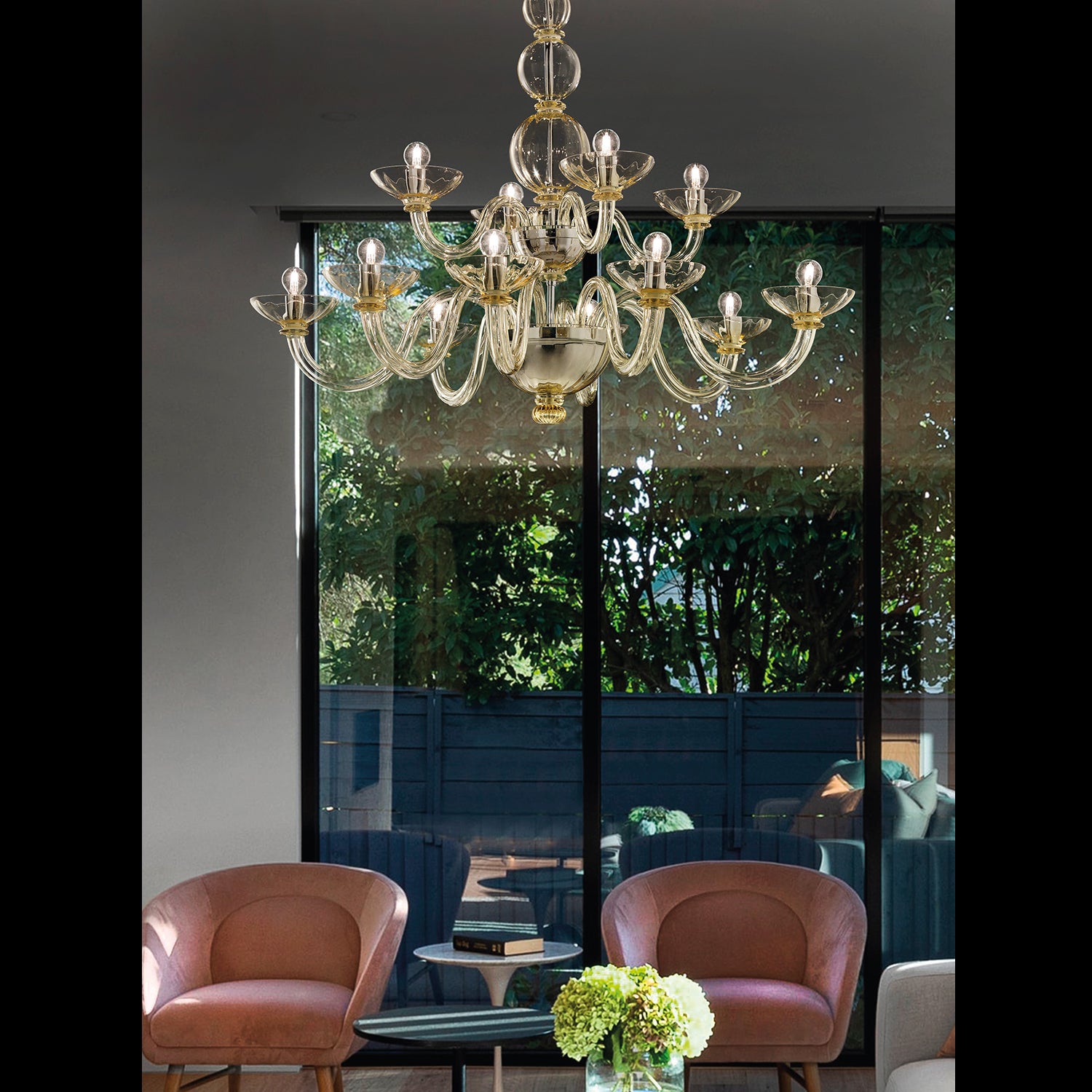 CANDIANO CHANDELIER MURANO GLASS - Italian Concept