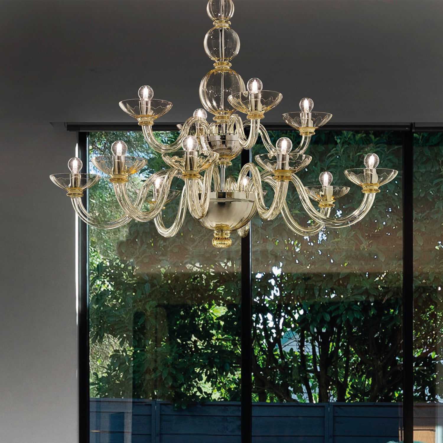 CANDIANO CHANDELIER MURANO GLASS - Italian Concept