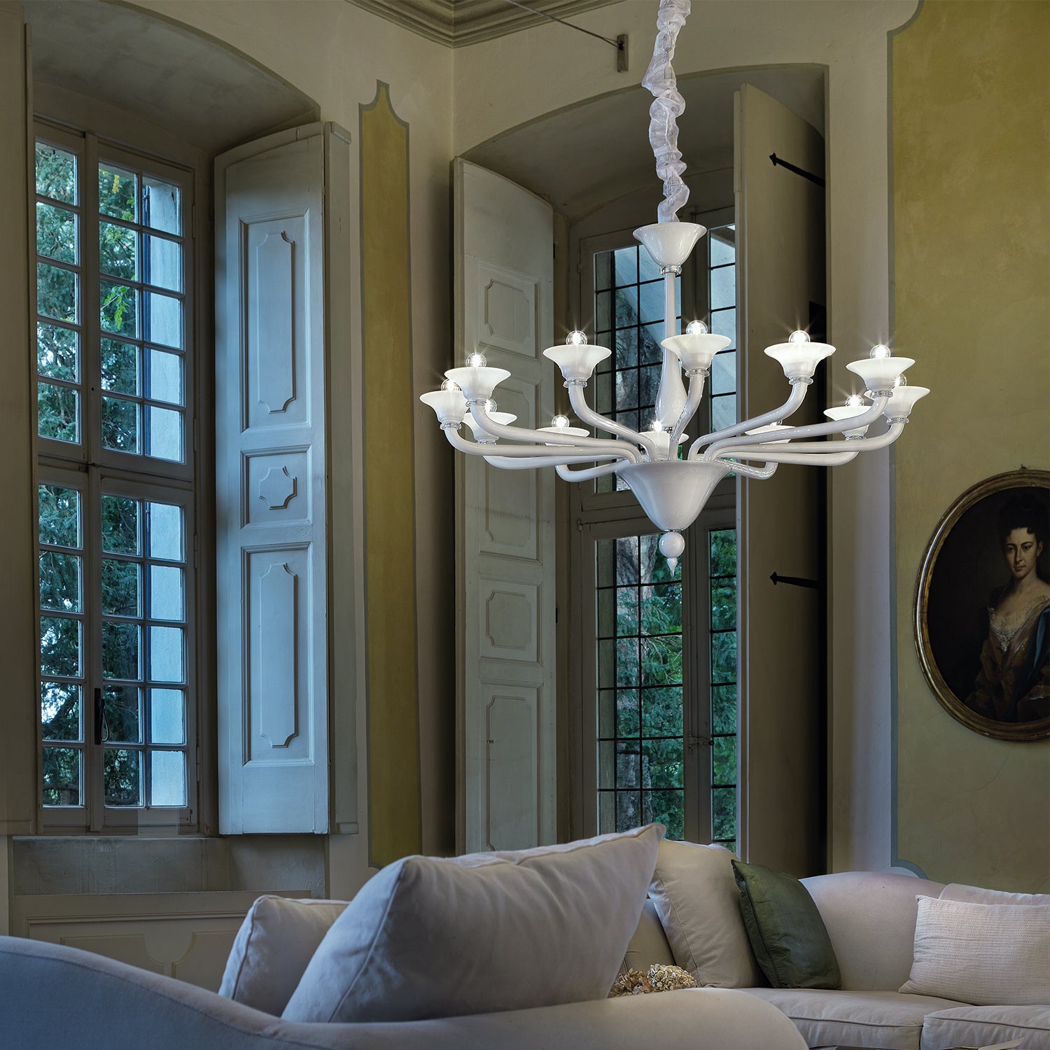 CORNER CHANDELIER MURANO GLASS - Italian Concept