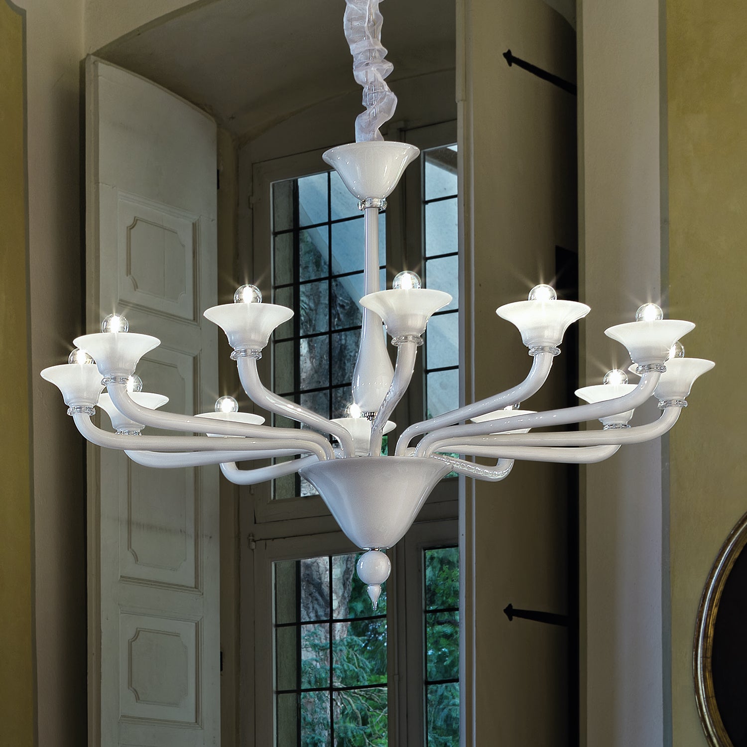 CORNER CHANDELIER MURANO GLASS - Italian Concept