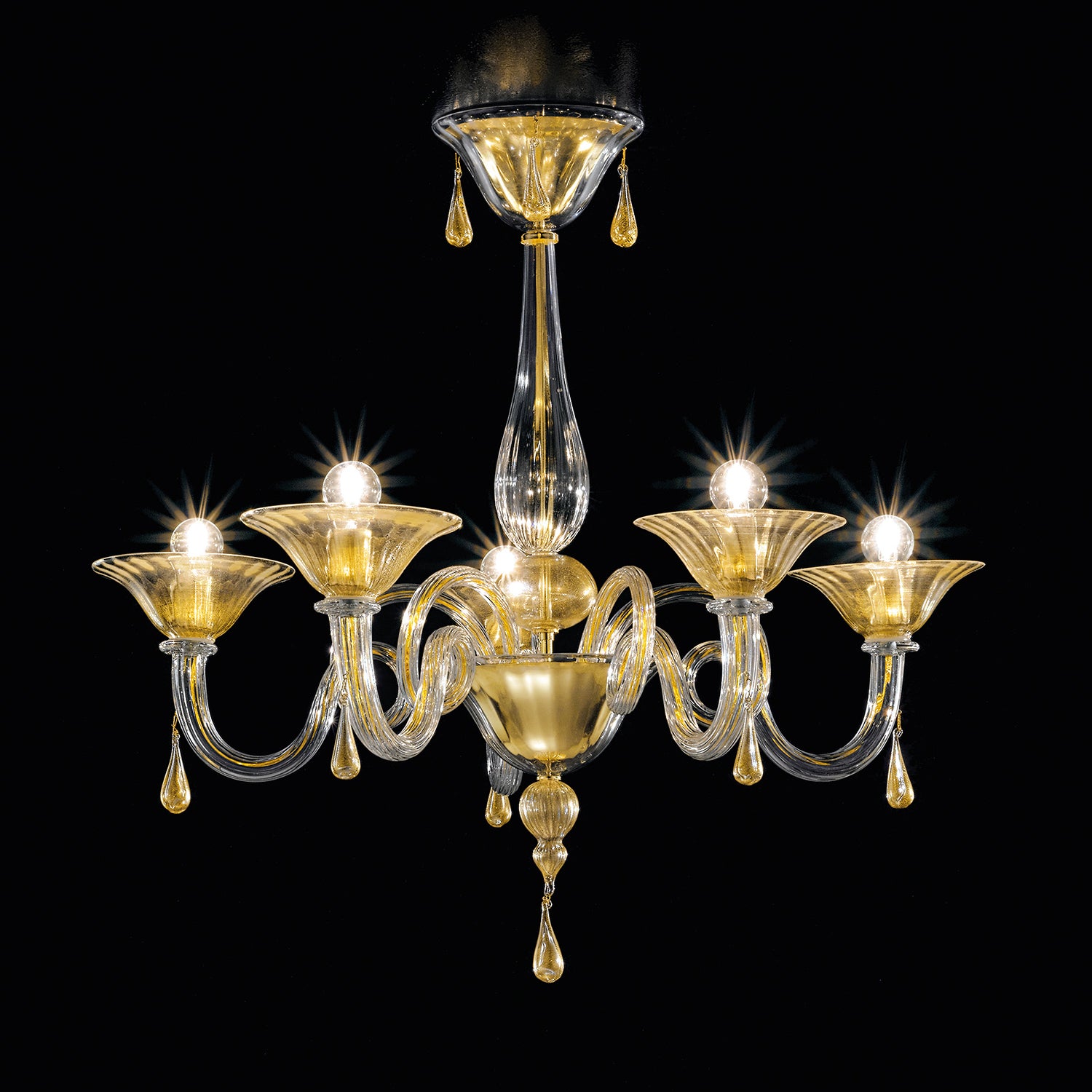 DOLFIN CHANDELIER MURANO GLASS - Italian Concept