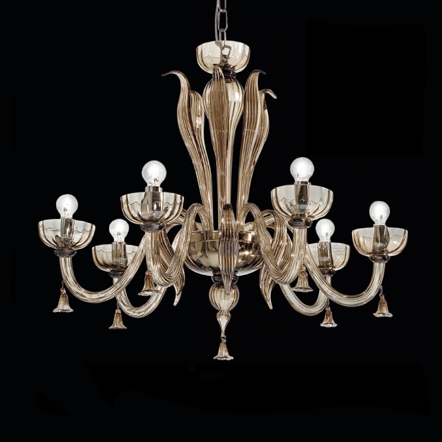 FOSCARI CHANDELIER MURANO GLASS - Italian Concept