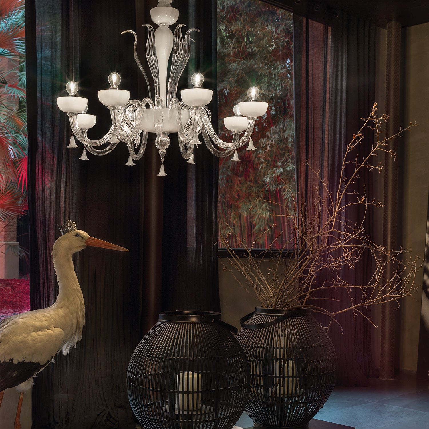 FOSCARI CHANDELIER MURANO GLASS - Italian Concept