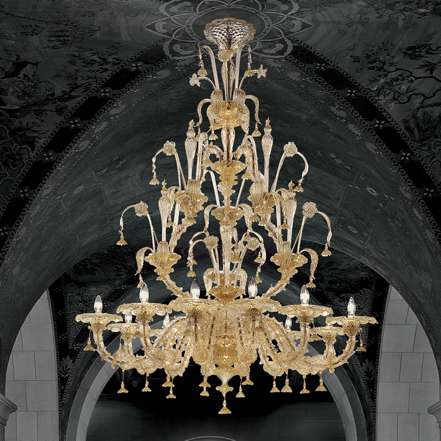 STATUA CHANDELIER MURANO GLASS - Italian Concept